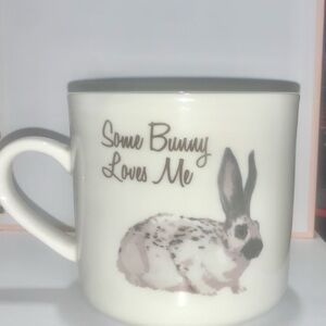 Some Bunny Loves Me White Bunny Mug